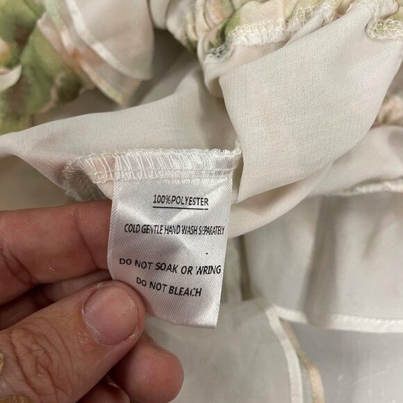 Selfie Leslie Mini Bodycon Dress Gathered Ties Multicolor Print Size XS - Picture 9 of 9